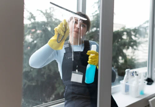 Nettoyage de vitres intérieures et extérieures à la Chapelle-Glain